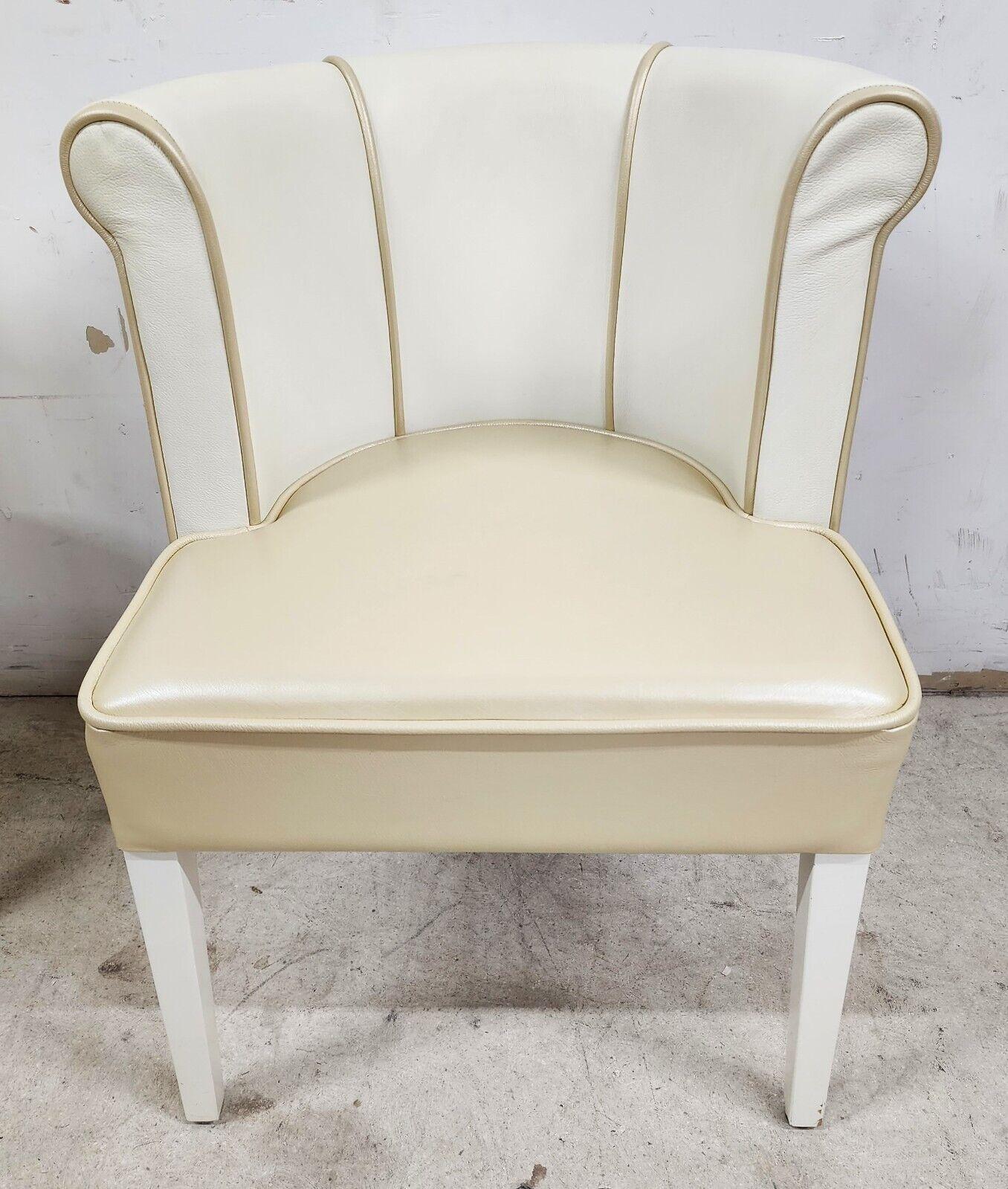 Late 20th Century Leather Dining Chairs Barrel Style, Set of 8