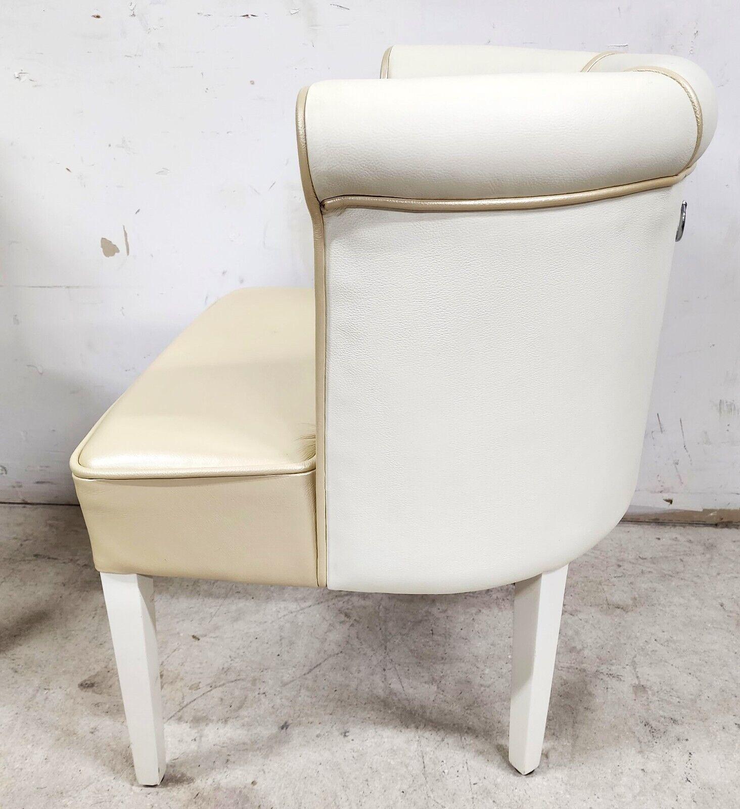 Leather Dining Chairs Barrel Style, Set of 8 1