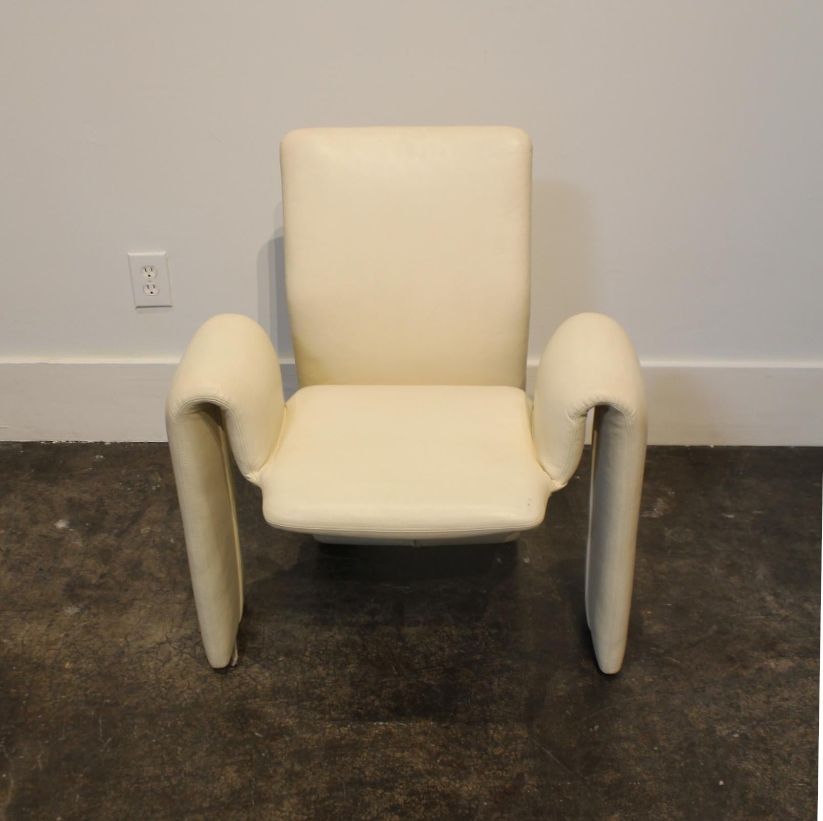 20th Century Leather Dining Chairs by Steve Leonard for Brayton International