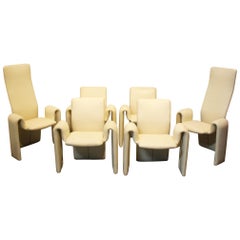 Leather Dining Chairs by Steve Leonard for Brayton International