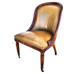 Leather Dining Chairs Vintage by Hickory White Set of 6