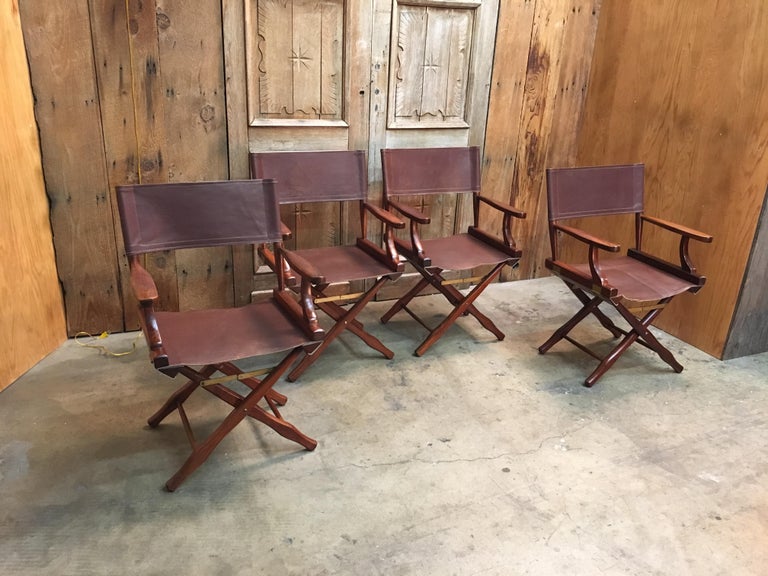 Leather Director Chairs by M. Hayat and Bros Ltd. at 1stDibs