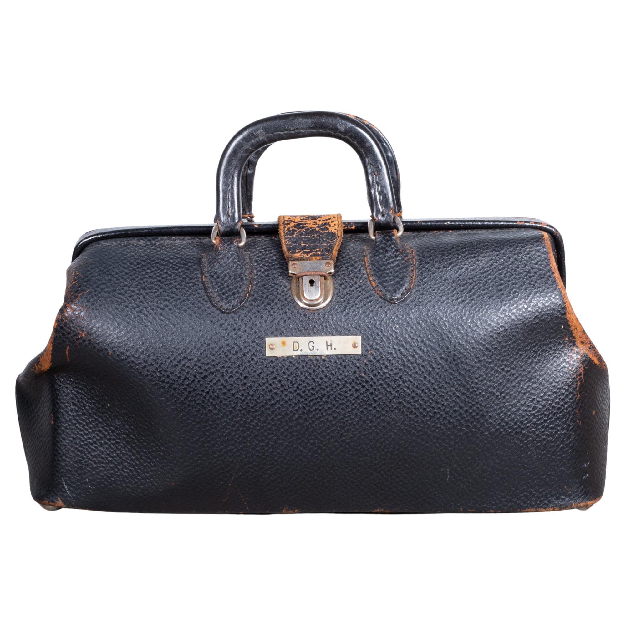 Antique Leather Doctor''s Bag at 1stDibs