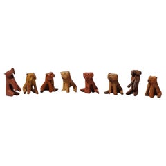 Perros de cuero by Deru 1960s set of 8