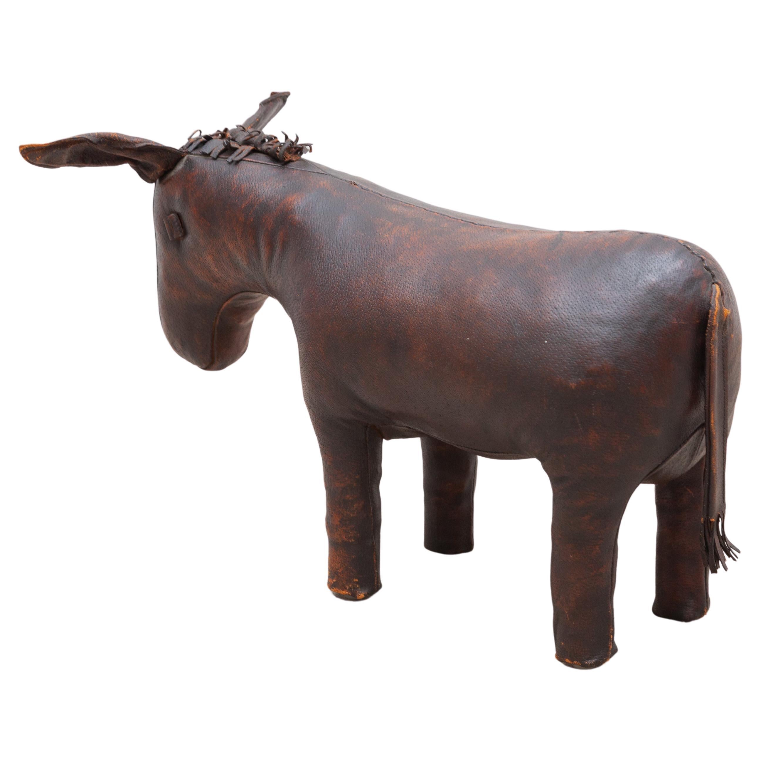 Leather Donkey Ottoman- Footstool Dimitri Omersa for Abercrombie and Fitch,  1965 at 1stDibs | leather donkey footstool, donkey stool, abercrombie and  fitch donkey