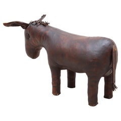  Leather Donkey Ottoman- Footstool Dimitri Omersa for Abercrombie & Fitch, 1965
