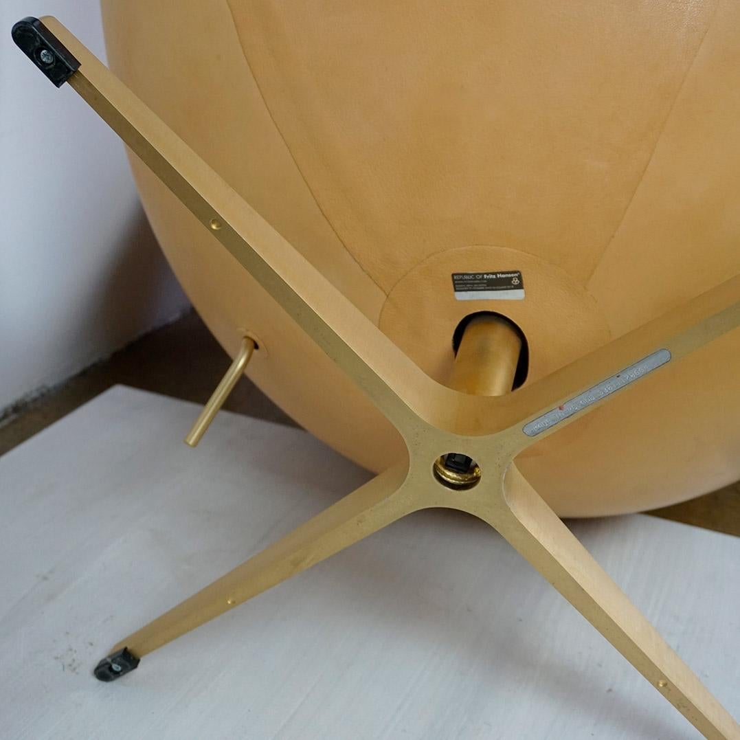 Leather Egg Chair von Arne Jacobsen für Fritz Hansen Limitierte Jubiläumsausgabe im Angebot 8