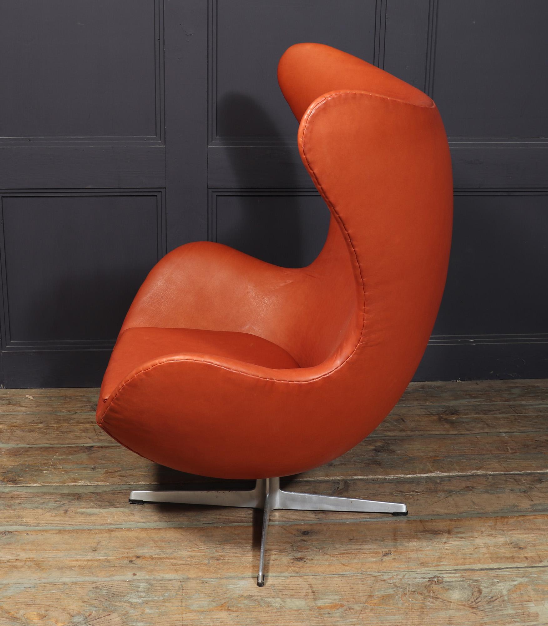 Leather Egg Chair By Fritz Hansen 4