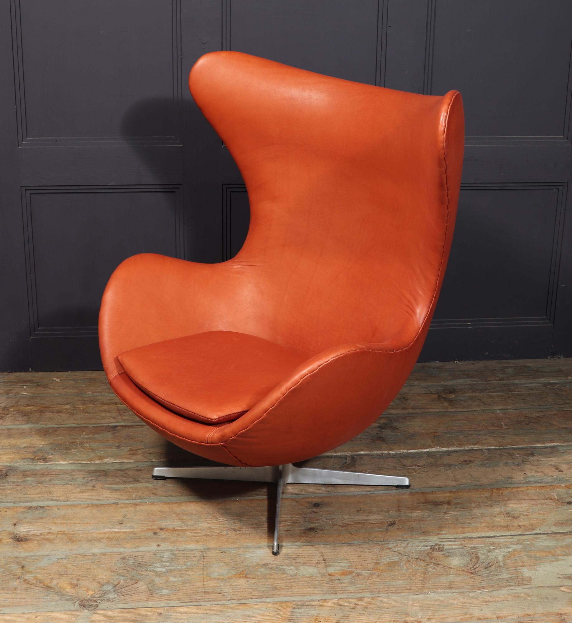 Leather Egg Chair By Fritz Hansen 5