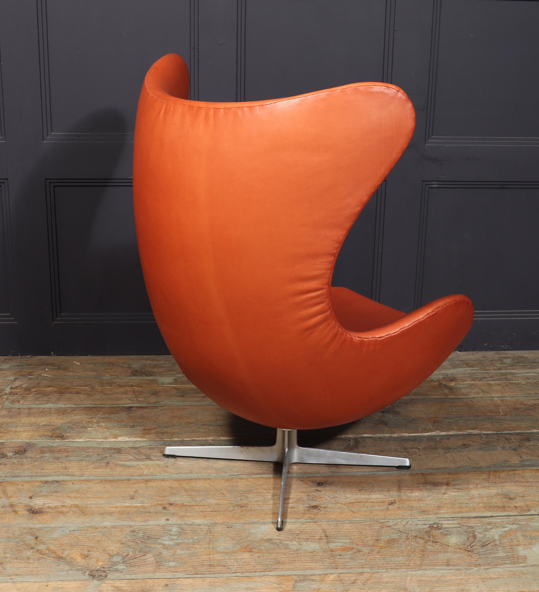 Leather Egg Chair By Fritz Hansen 1