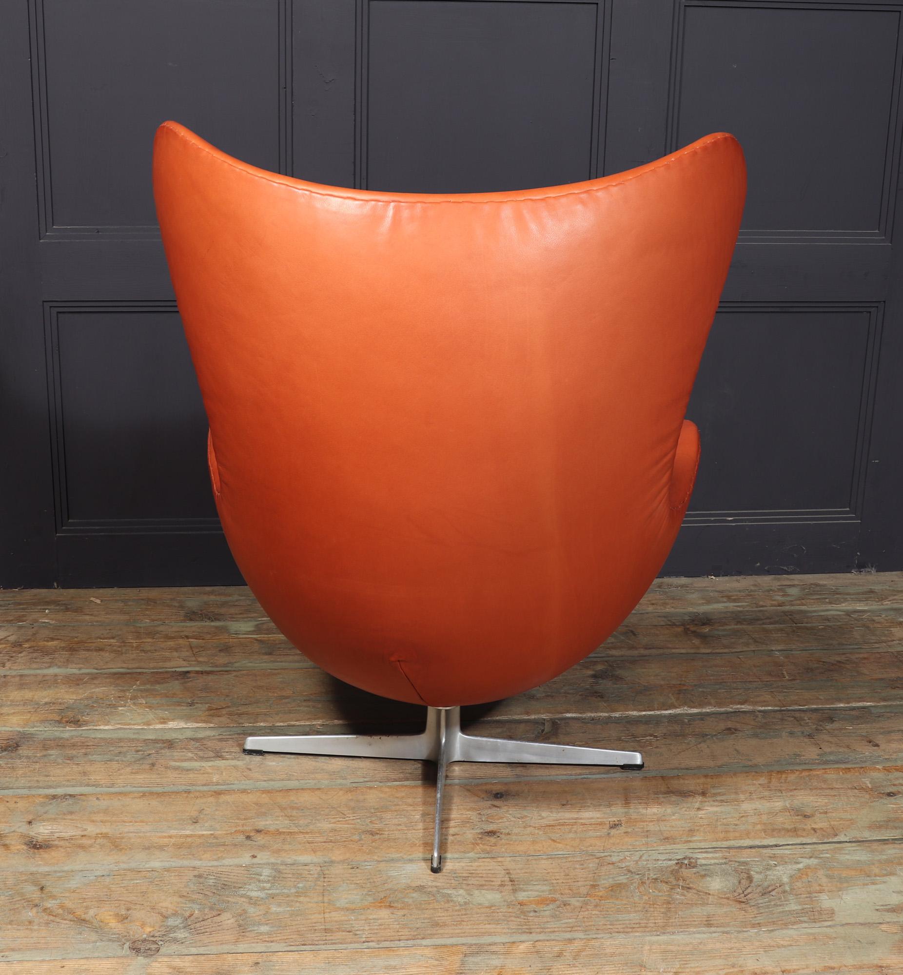 Leather Egg Chair By Fritz Hansen 2