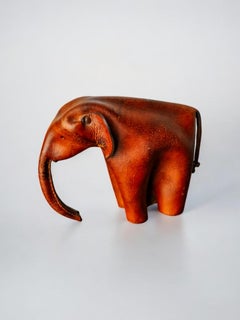 Leather Elephant By Deru Wiesbaden, Germany, 1960