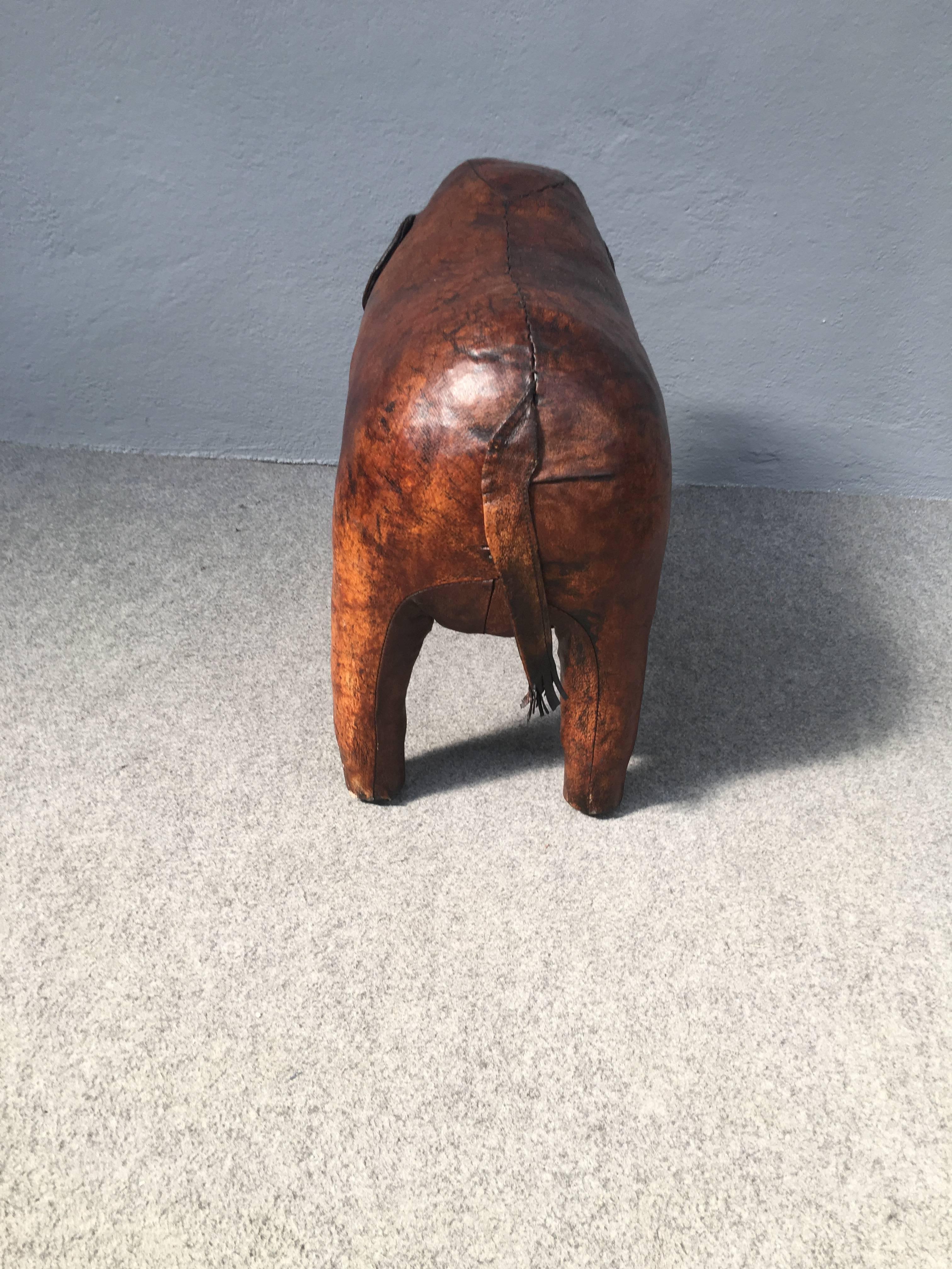 Leather Elephant by Dimitri Omersa In Excellent Condition In Piacenza, Italy