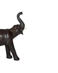 Elefant aus Leder im Stil von Dimitri Omersa