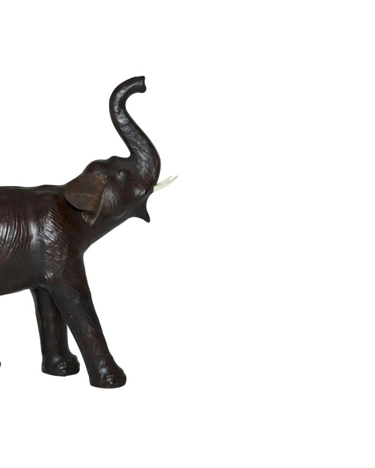 Leather Elephant in the Style of Dimitri Omersa at 1stDibs