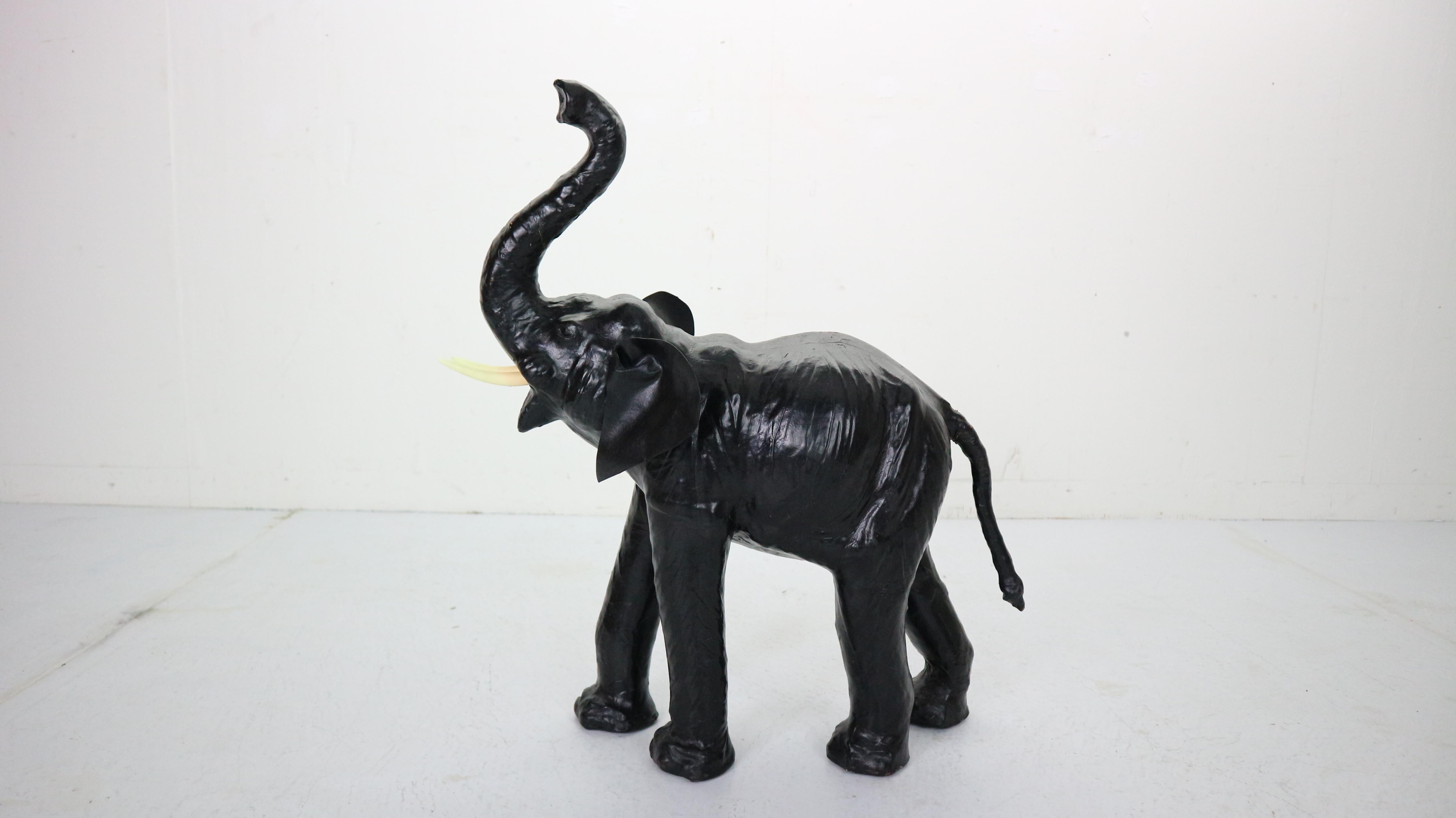 Leather Elephant in the Style of Dimitri Omersa In Good Condition In The Hague, NL