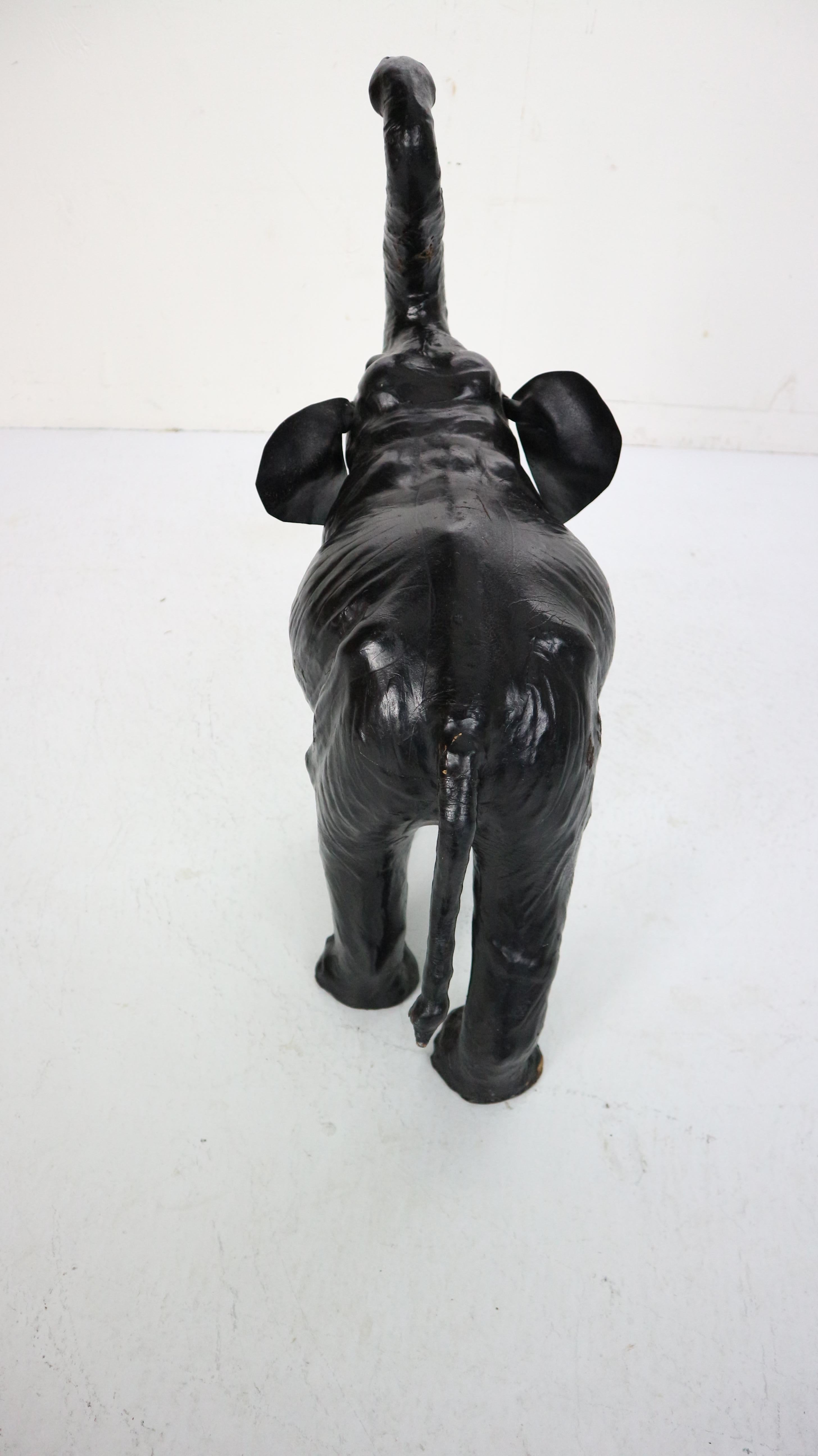 20th Century Leather Elephant in the Style of Dimitri Omersa