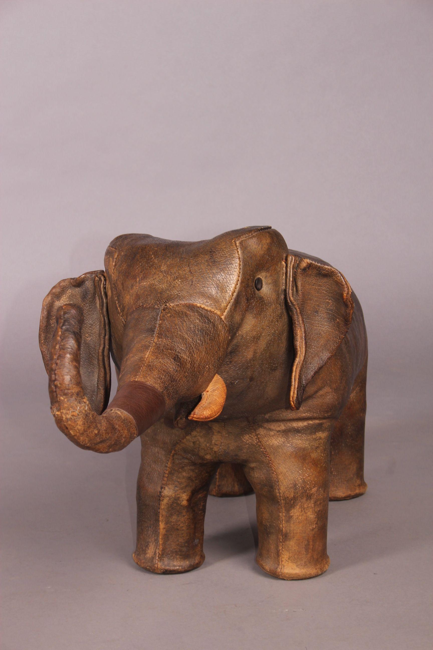 Leather Elephant Ottoman 5