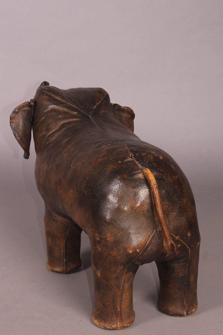 Leather Elephant Ottoman For Sale at 1stdibs