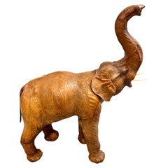 Leather Elephant Sculpture