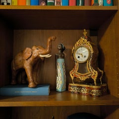 Rare and Colectible Leather Elephant Sculpture in the Manner of Dimitri Omersa