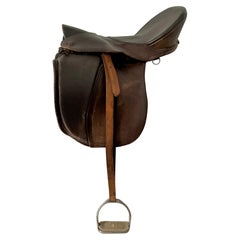 Used Leather English Riding Saddle