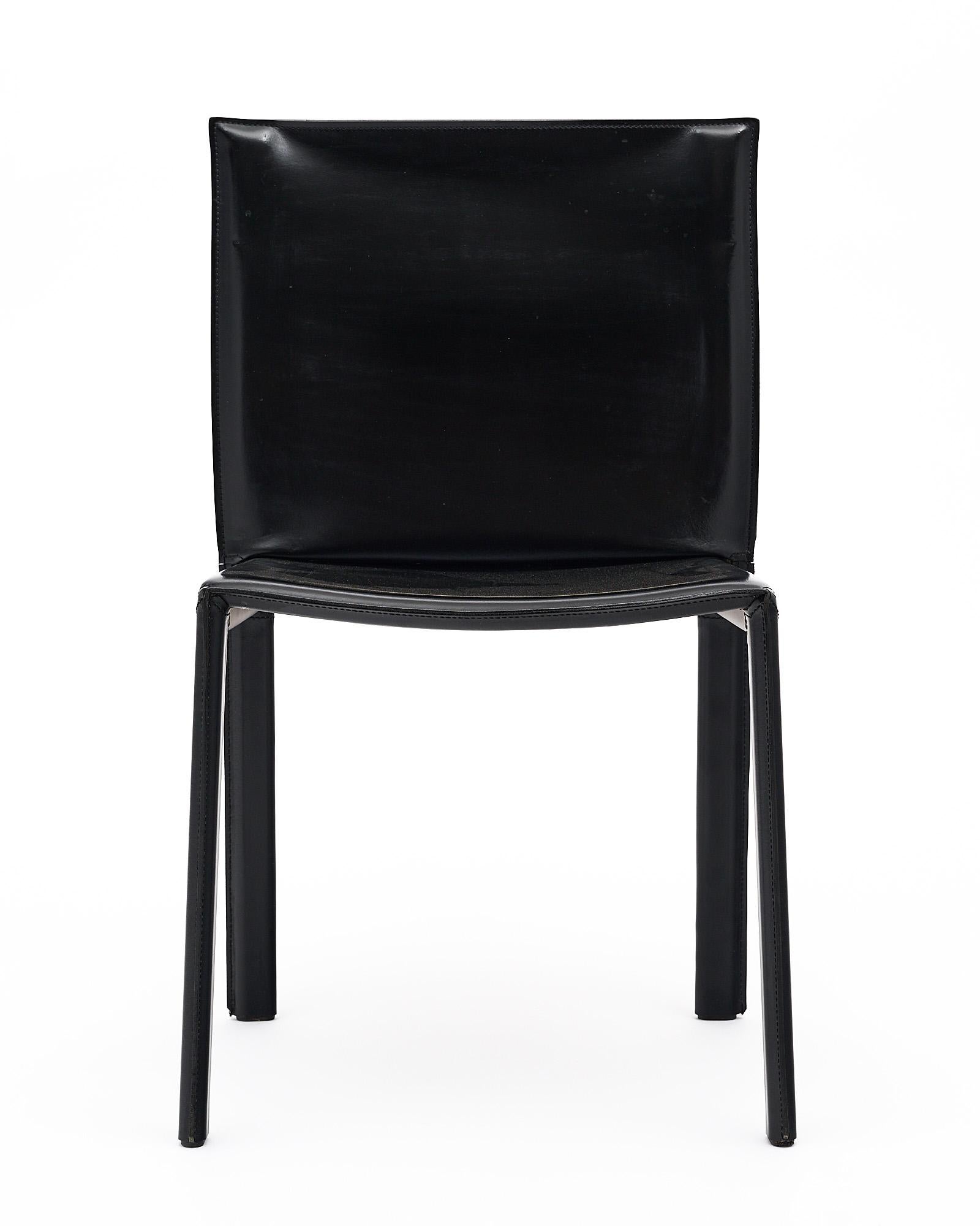 Italian Leather Enrico Pellizzoni Chairs