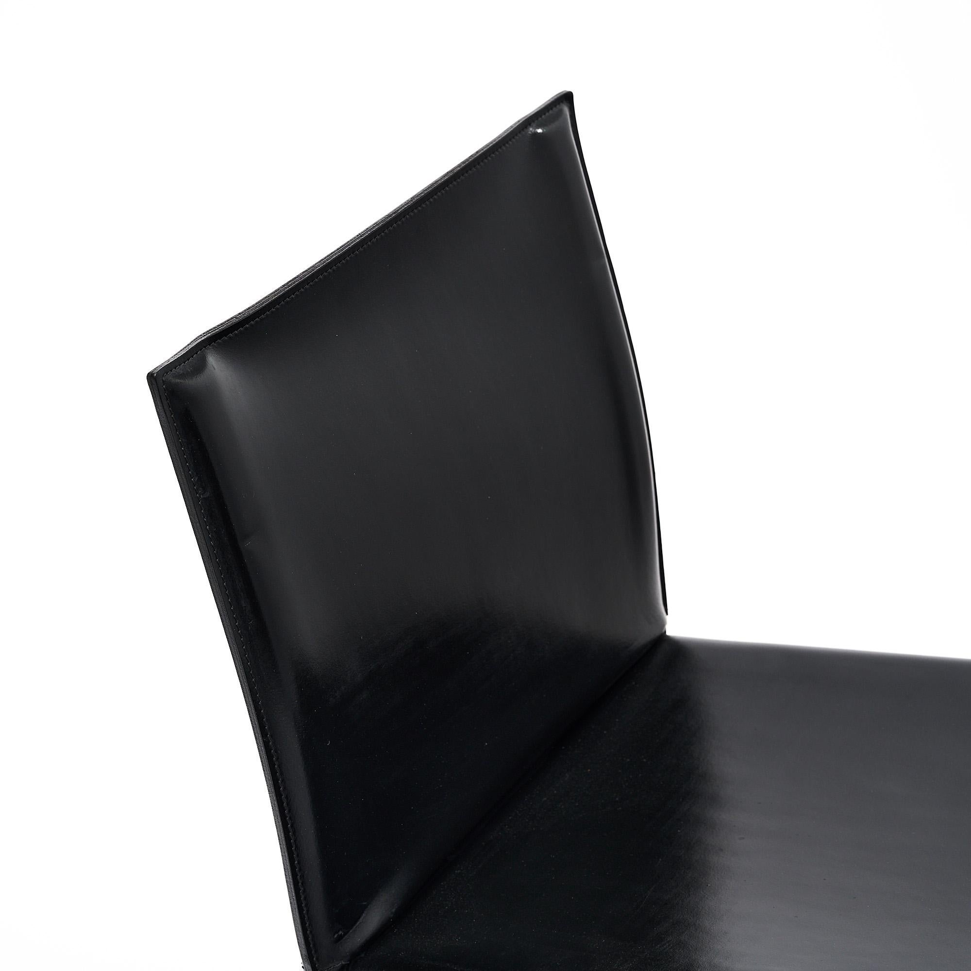 Leather Enrico Pellizzoni Chairs 1