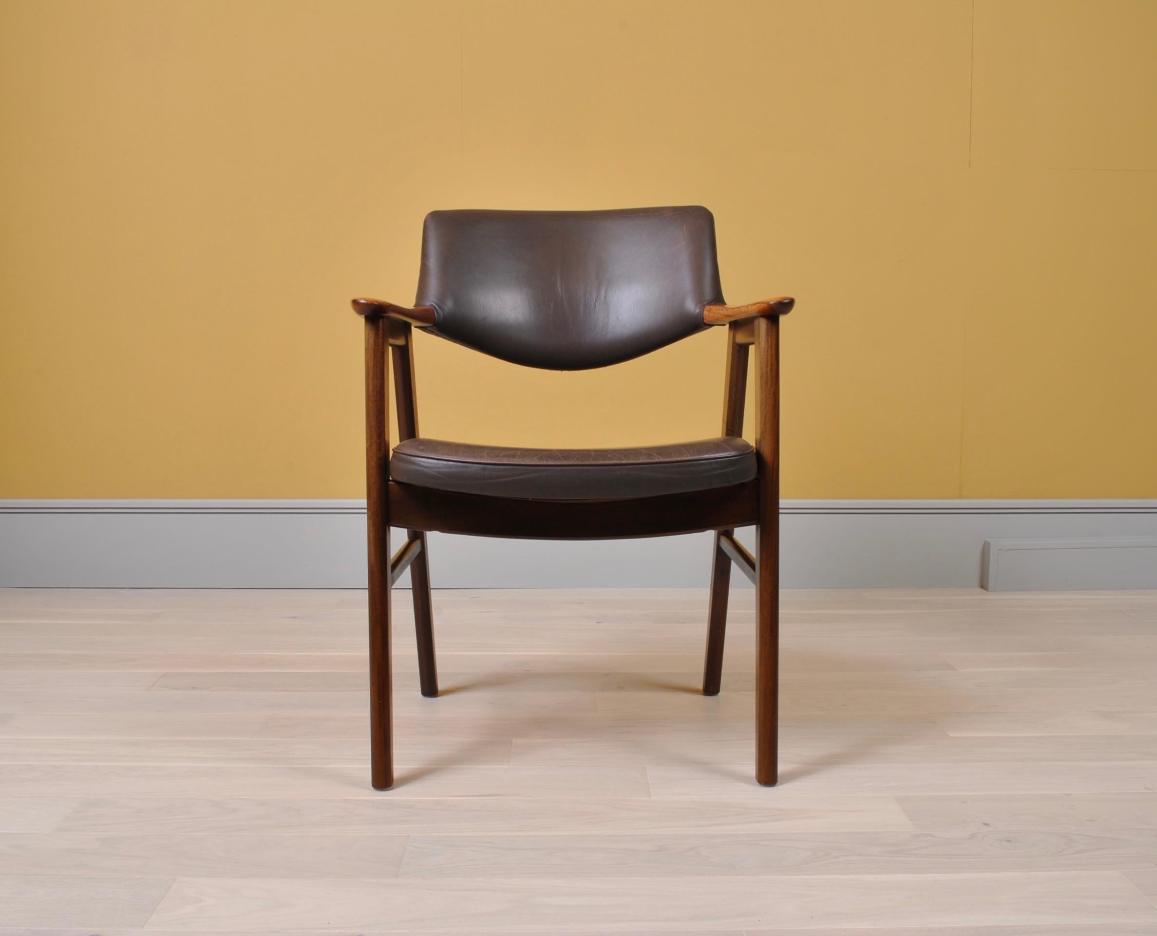 Leather Erik Kirkegaard Desk Chair 3