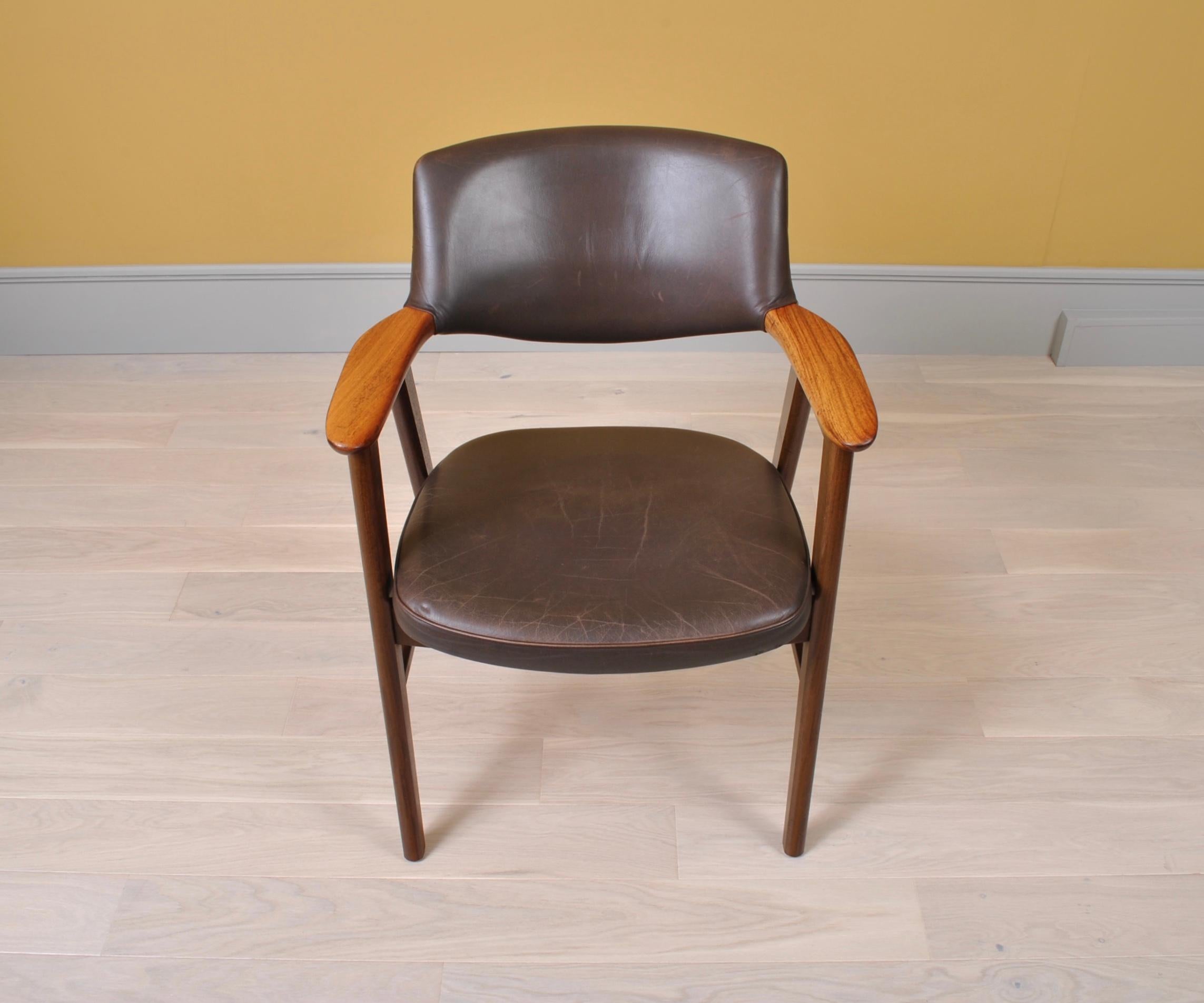 Leather Erik Kirkegaard Desk Chair 4