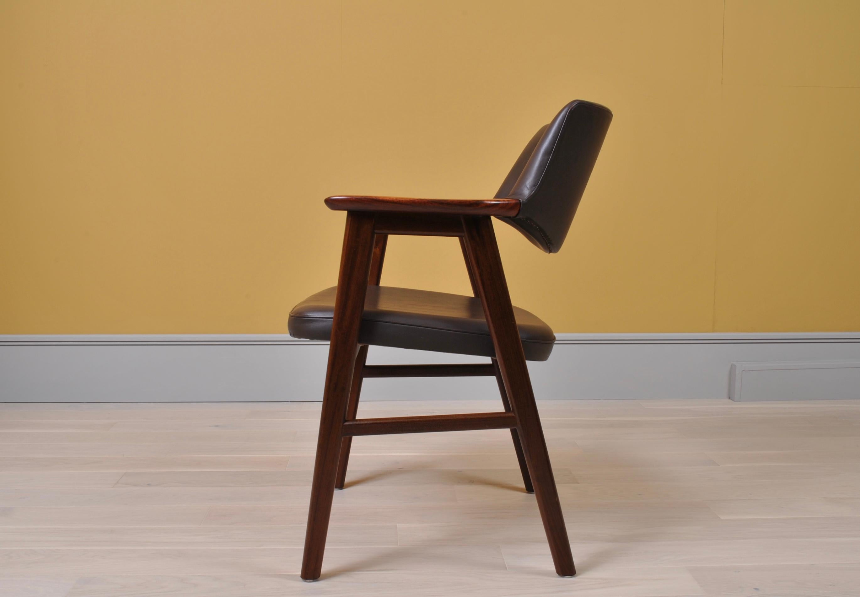 Danish Leather Erik Kirkegaard Desk Chair