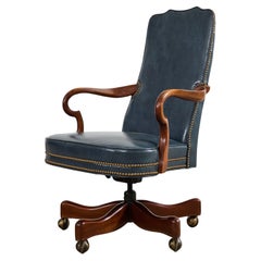 Silla de oficina giratoria basculante de cuero by Hancock & Moore