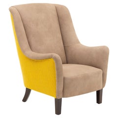 Leather & fabric Armchair