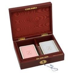 Vintage Leather Finnigan Whist Card Game Box