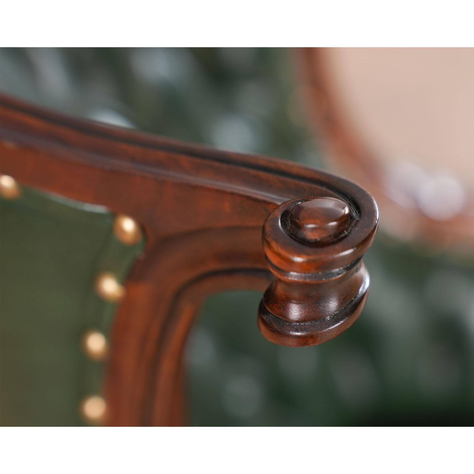 Leather Fireside Chair For Sale 3