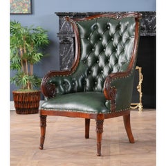 Leather Fireside Chair