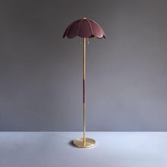 Leather Floor Lamp, Berry, Capa, Saddle Lamp Collection
