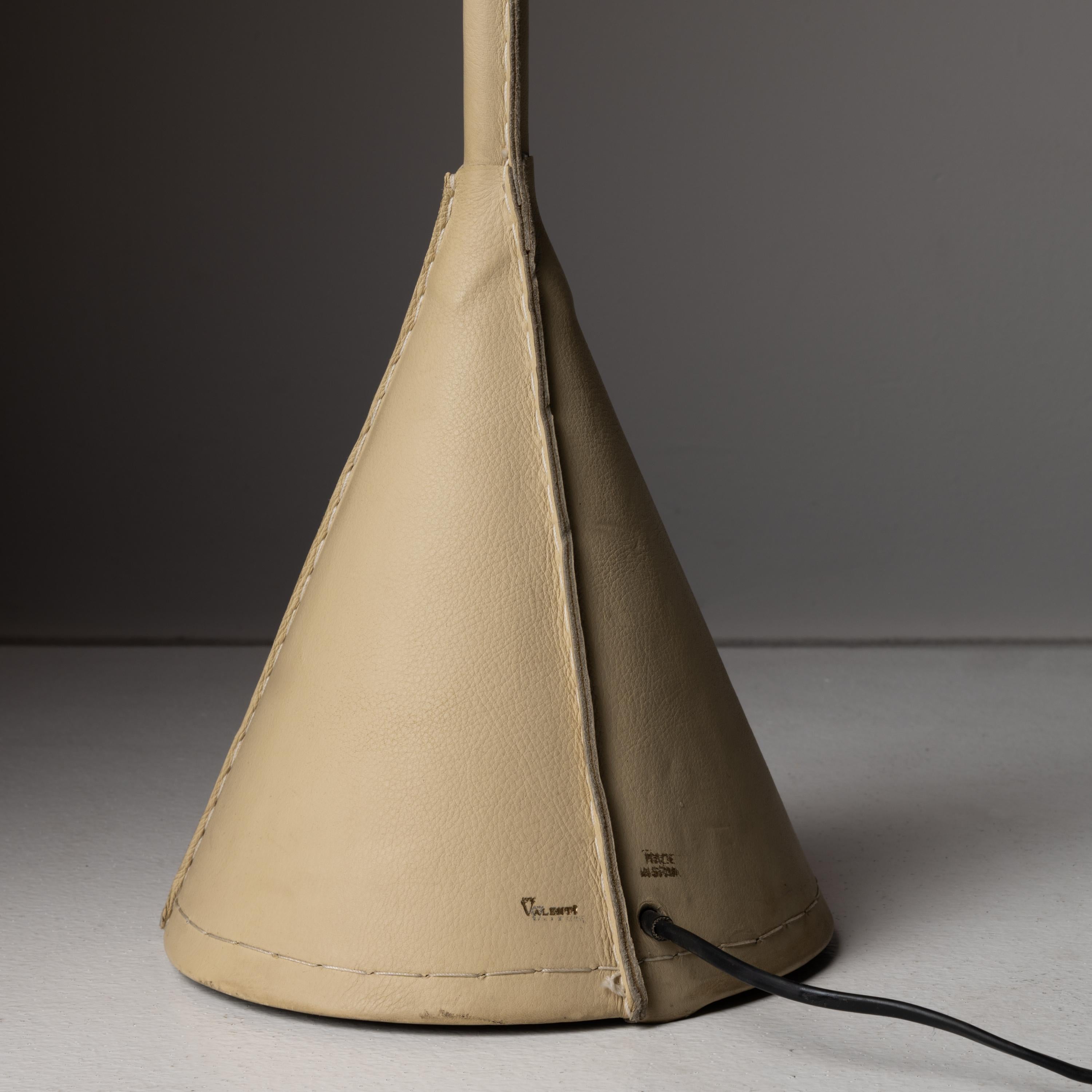 Spanish Leather Floor Lamp by Valenti