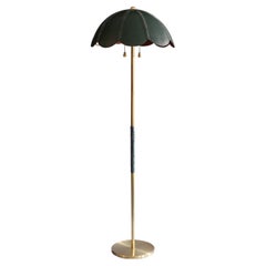 Leather Floor Lamp, Emerald Green, Capa, Saddle Lamp Collection