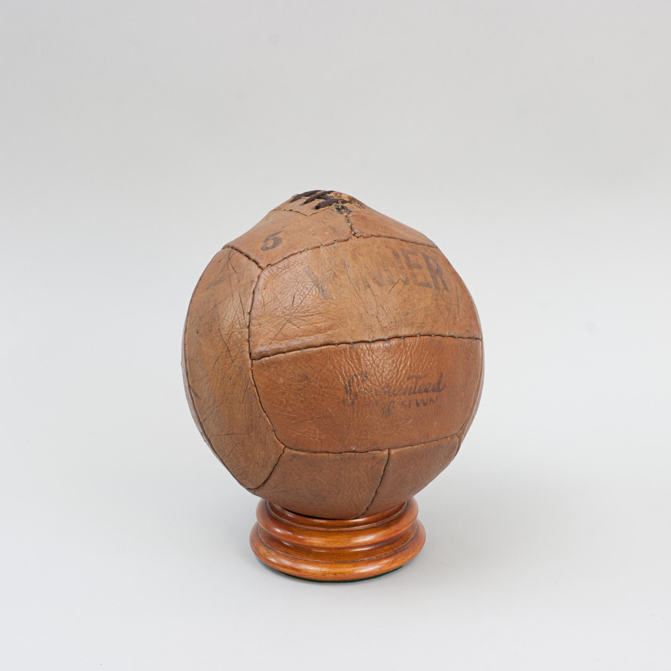Leather Football 'winner' In Good Condition For Sale In Oxfordshire, GB