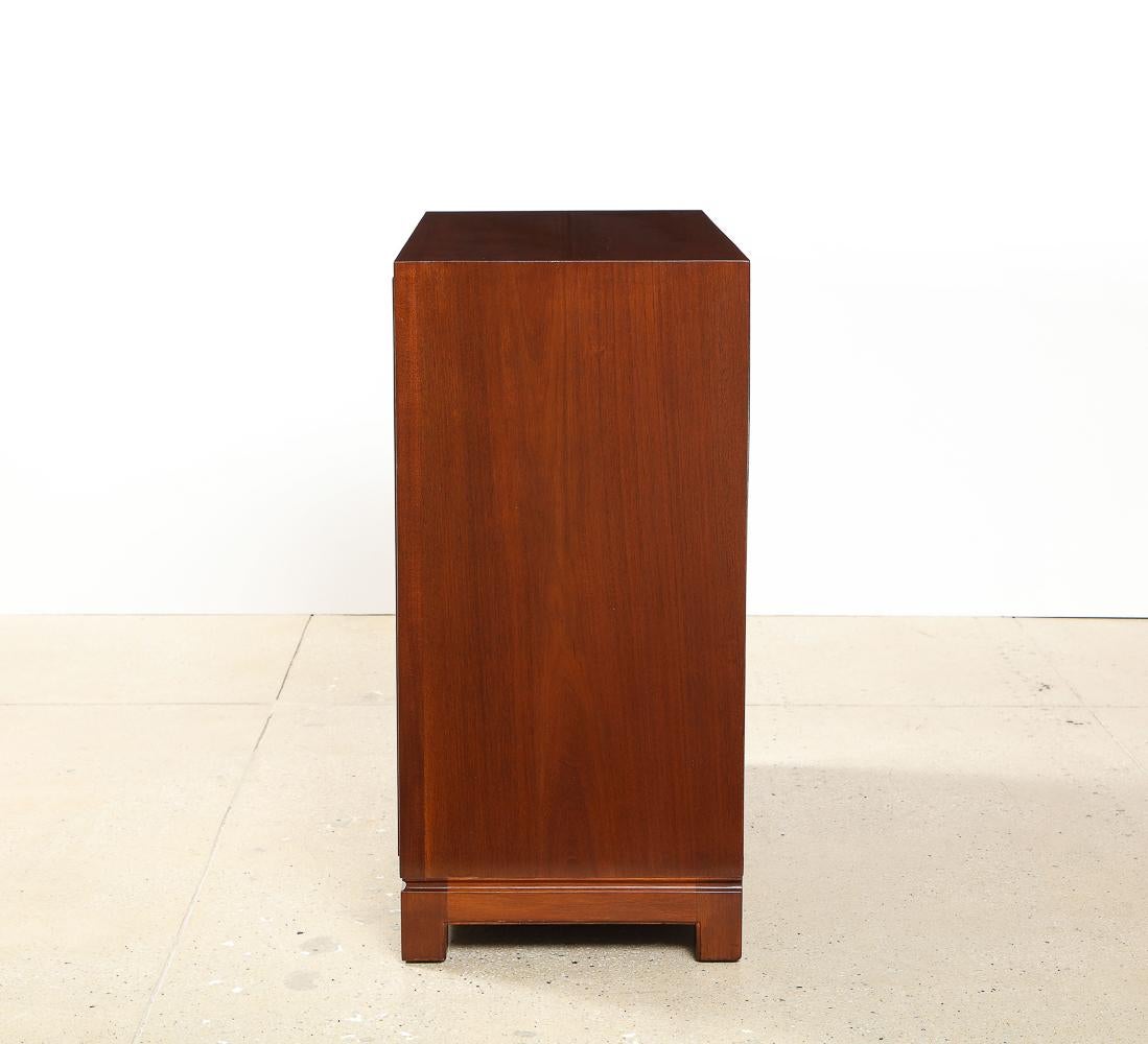 Mid-20th Century Leather Front Chest of Drawers by Tommi Parzinger for Charak Modern