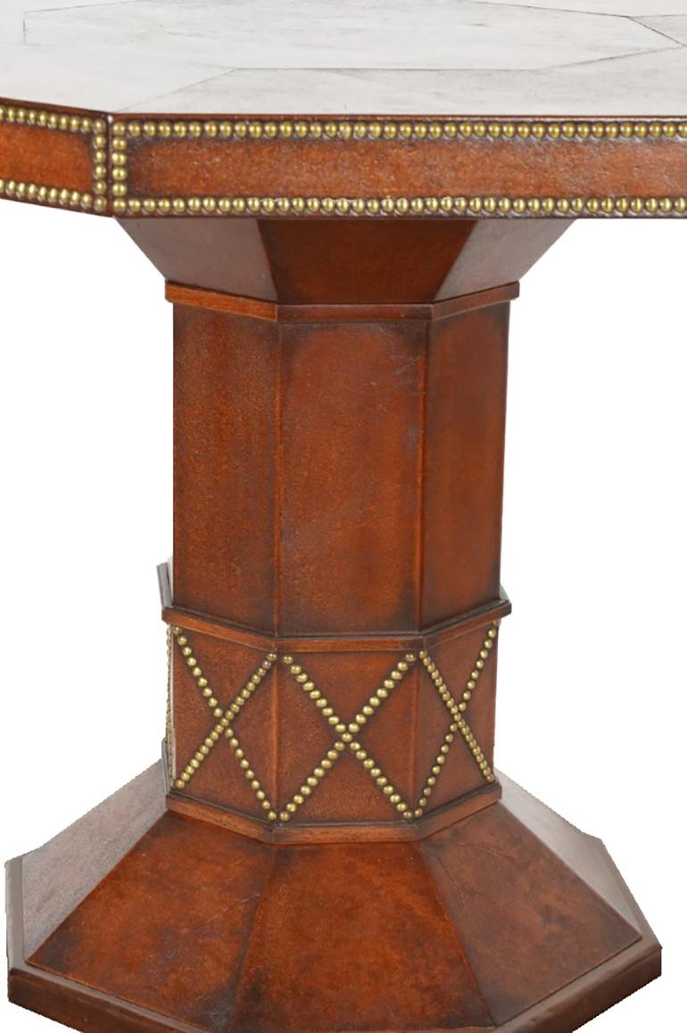 Portuguese Leather Game Table