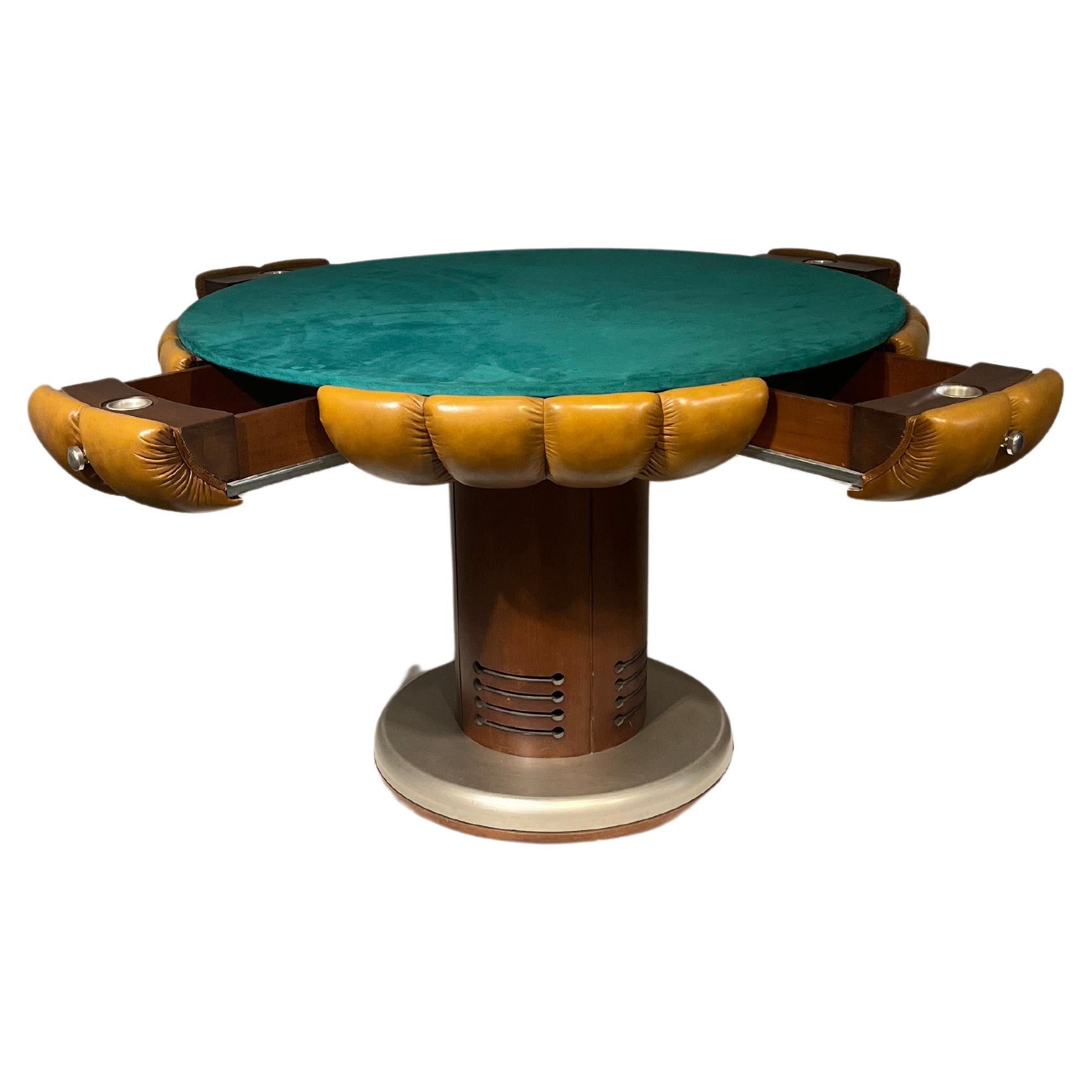 Leather game table