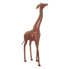 Girafe en cuir