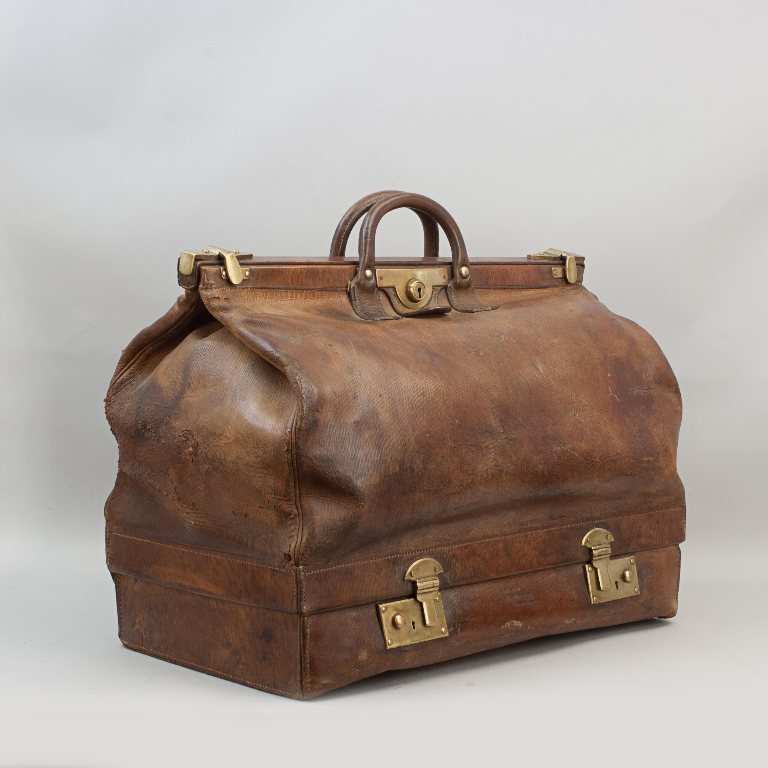 Leather Gladstone Bag by H.W Hill, Haymarket 7