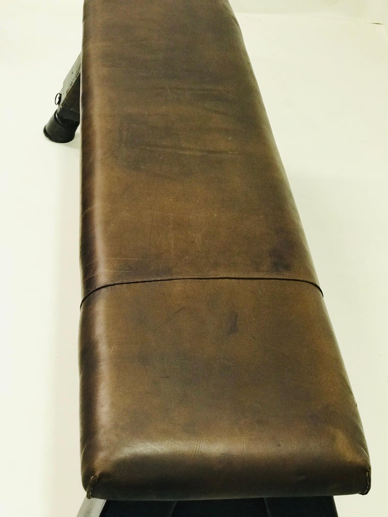 Leather Gym Bench, "1930" For Sale at 1stDibs