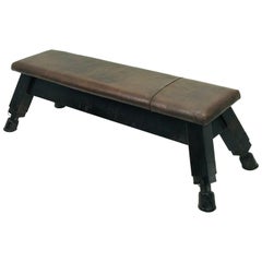 Leather Gym Bench, "1930"