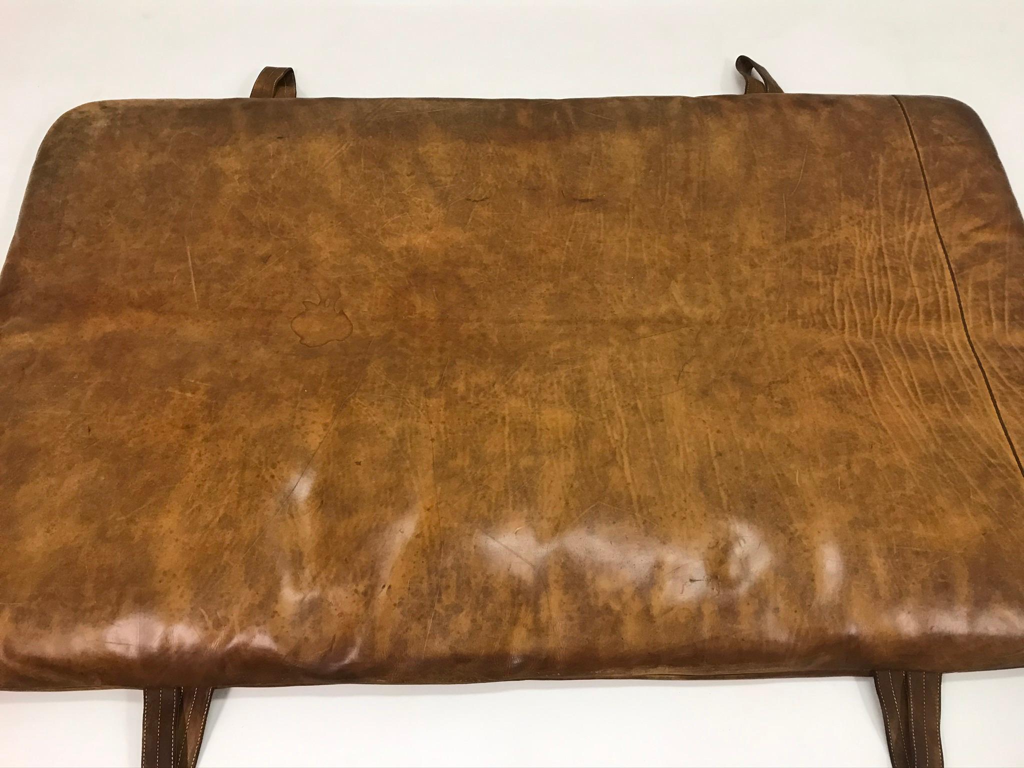 Mid-20th Century Leather Gym Mattress Czech, 1930
