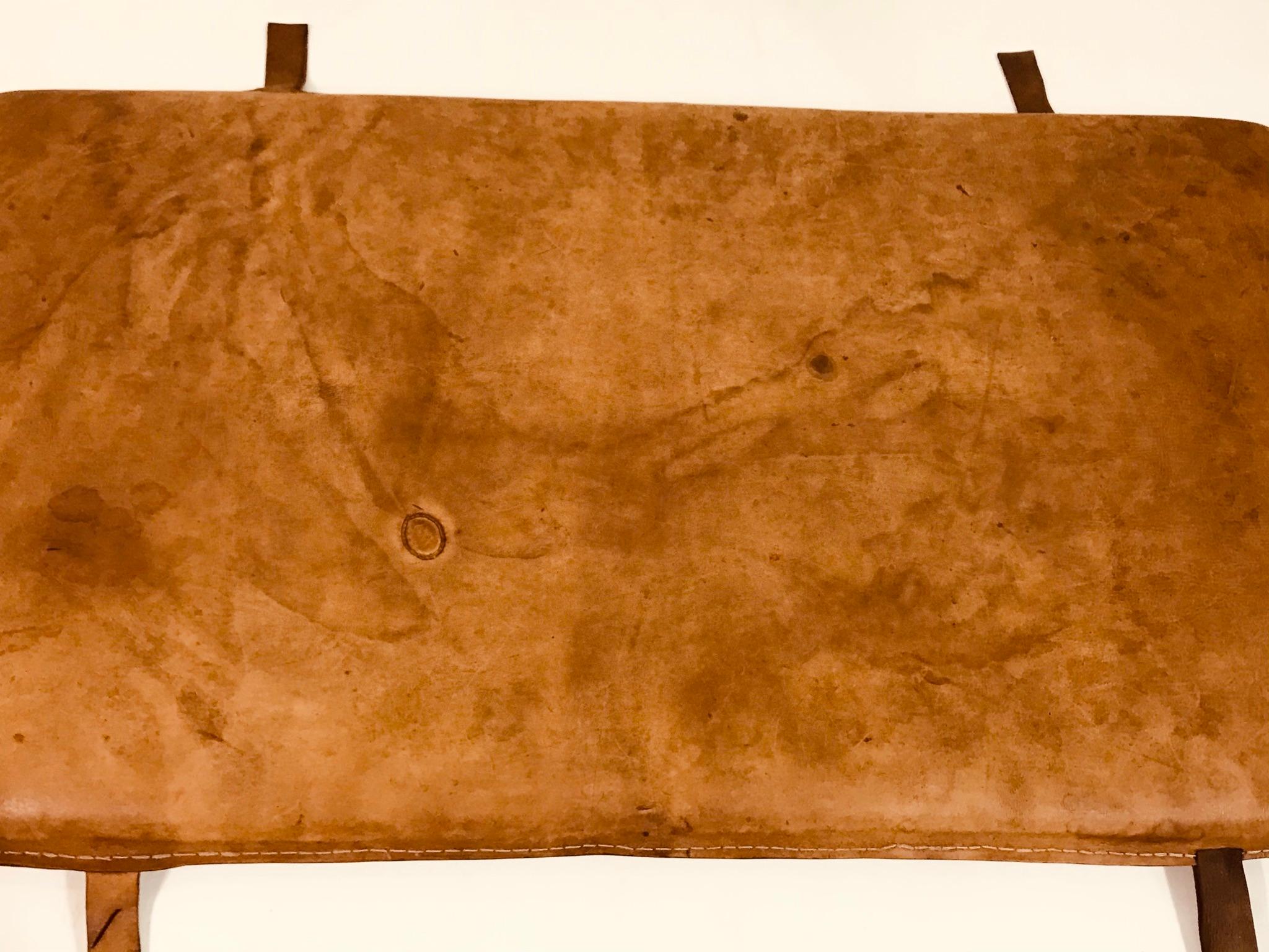 Mid-20th Century Leather Gym Mattress Czech, 1930 For Sale