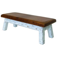 Leather Gymnastic Bench Provenance "1950"